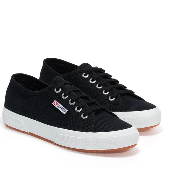 Superga Shoes - Superga Black Canvas Sneakers